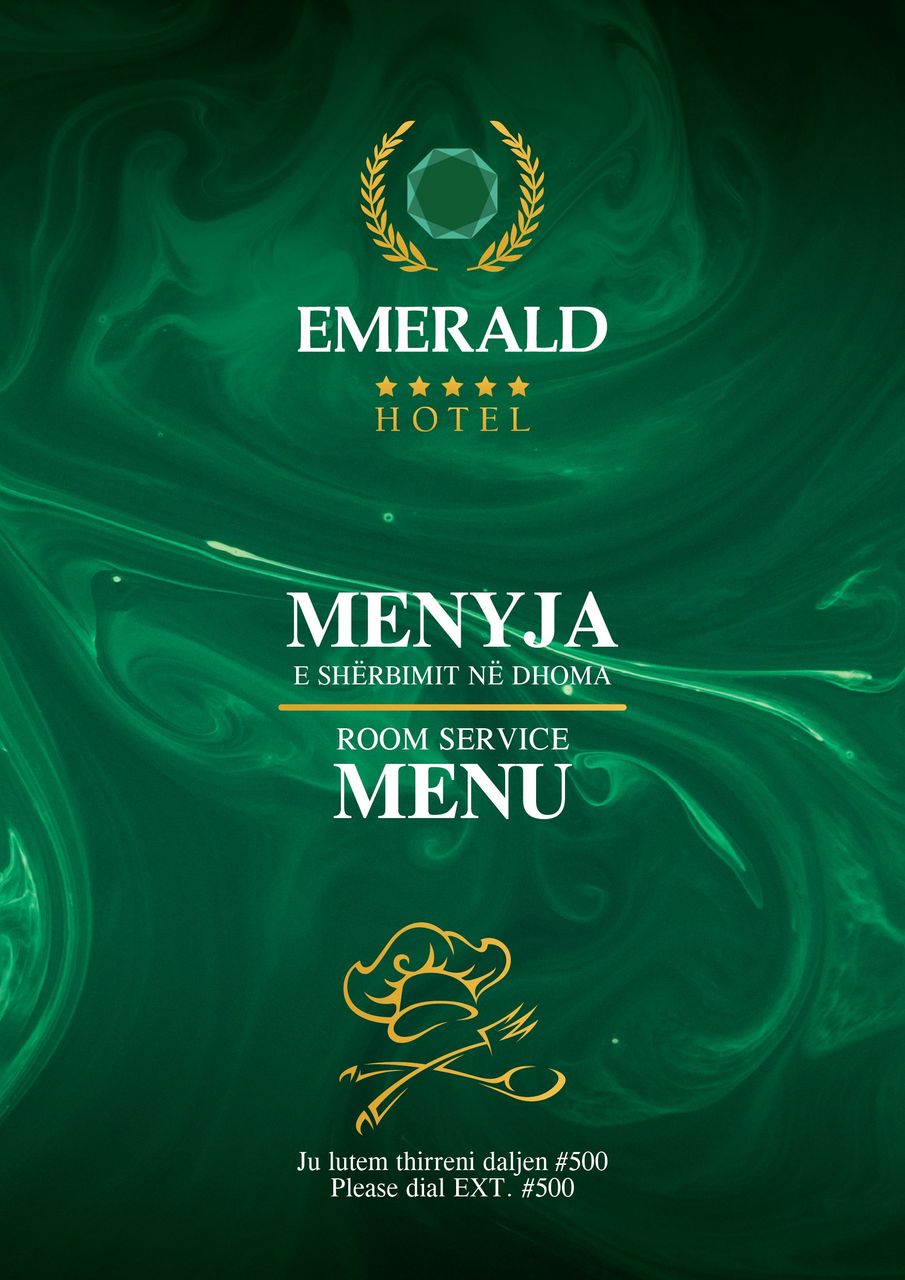 Room Service Menu Image 1